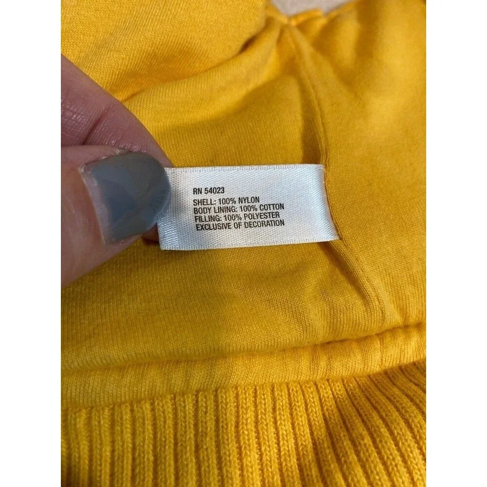 Vintage 2009 Baby Gap Utility Vest Sz 0-6‎ Month Yellow Full Zip Up Pockets